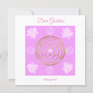 Goddess Grid 5.25"x 5.25" Faltkarte Karte