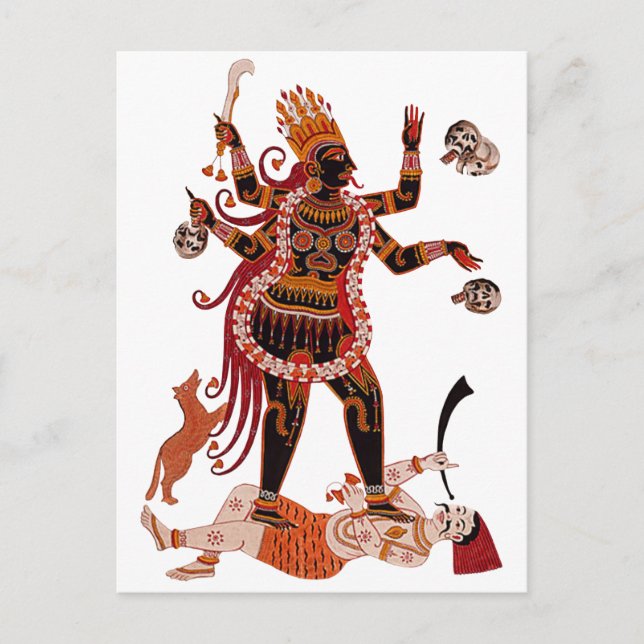 Goddess Kali Postkarte (Vorderseite)