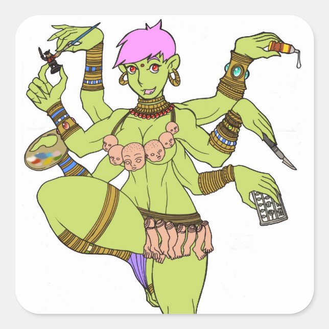 Goddess Kazuzu Stickers (Vorderseite)