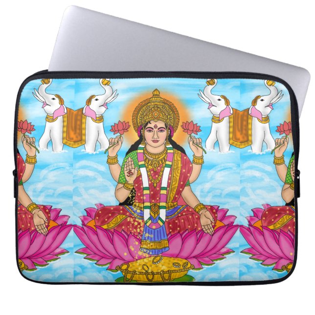 Goddess Lakshmi Laptop Cover (Vorderseite)
