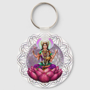 Goddess Lakshmi mandala Schlüsselanhänger