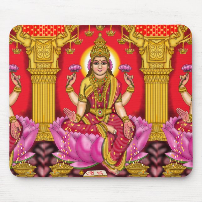 Goddess Lakshmi Mouse Pad Mousepad (Vorne)