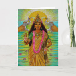 Goddess Lakshmi Note Card Karte