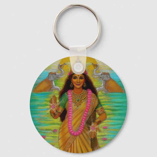 Goddess Lakshmi Schlüsselanhänger (Vorderseite)