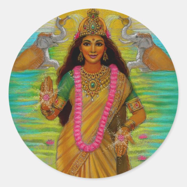 Goddess Lakshmi Sticker (Vorderseite)