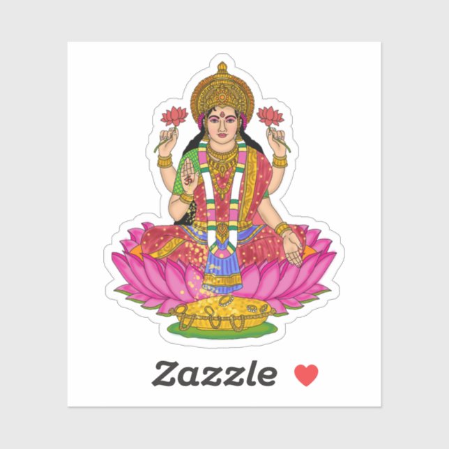 Goddess Lakshmi Sticker Pack (Feuille)