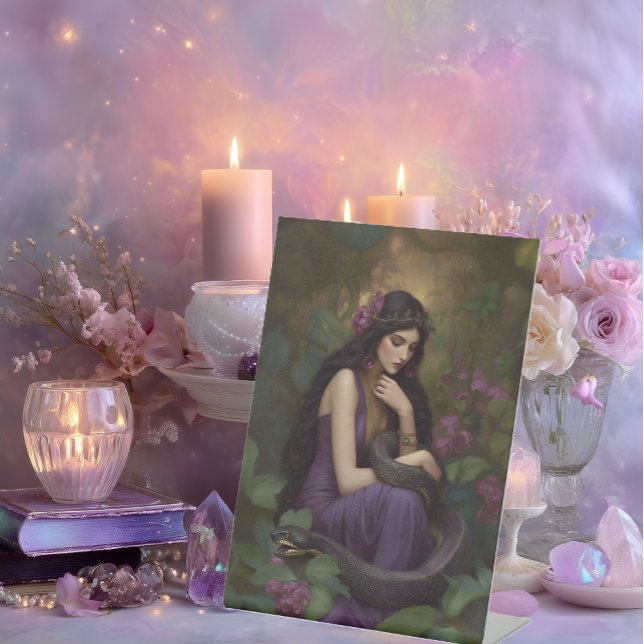 Goddess Lilith The Serpent Queen Awakens Portrait  Sockelschild (Von Creator hochgeladen)