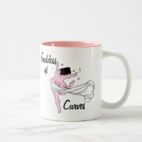 "Goddess of Curves" Zwei-Tone-Kaffee-Tasse