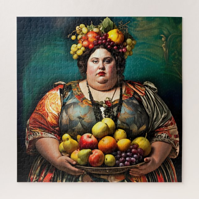 "Goddess of Overindulgence" - farbiges Portrait (Vertikal)