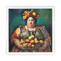 "Goddess of Overindulgence" - farbiges Portrait