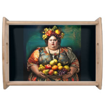"Goddess of Overindulgence" - farbiges Portrait