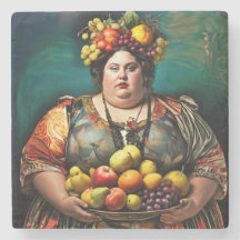 "Goddess of Overindulgence" - farbiges Portrait