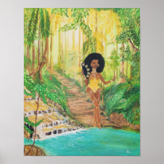 Goddess Oshun unbedacht Poster