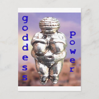 Goddess Power - Venus von Willendorf Postkarte