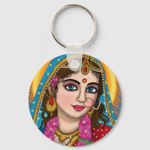 Goddess Radha Schlüsselanhänger   Divine Hindu Dev