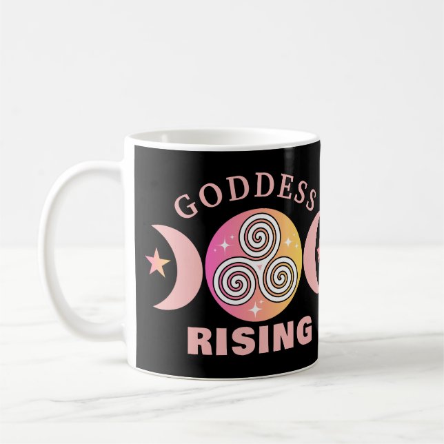 Goddess Rising Mug - Magie rose et orange (Gauche)