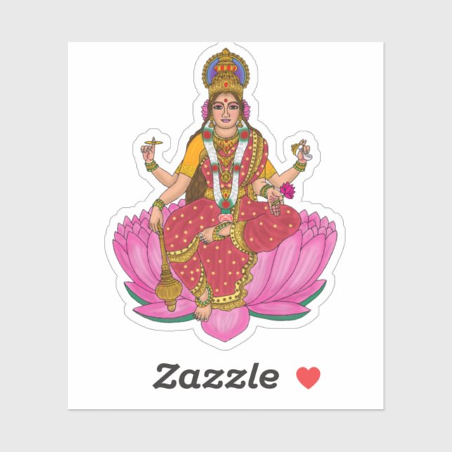 Goddess Siddhidatri Sticker (Blatt)