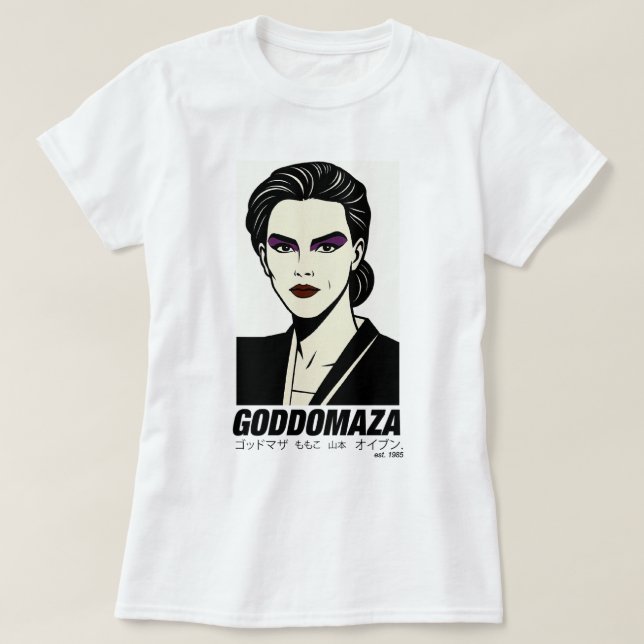 GODDOMAZA EST. 1985 FRAUEN WHITE T-SHIRT (Design vorne)