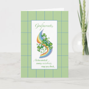 Godelterns Religious St. Patrick's Day Rainbow Karte