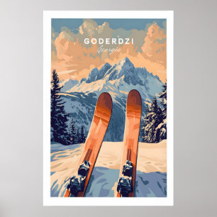 Goderdzi Ski Print 1 Poster