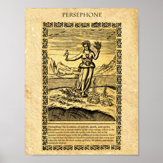 GODESS PERSEPHONE POSTER (Vorne)