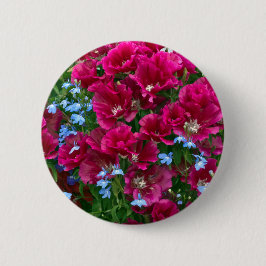 Godetia und Lobelia-Button Button