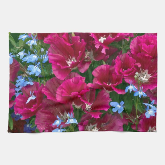 Godetia und Lobelia Handtuch (Horizontal)