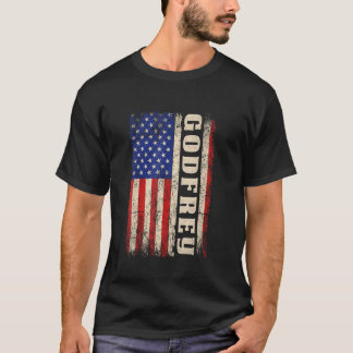 GODFREY Nachname Shirt GODFREY Name American Flag