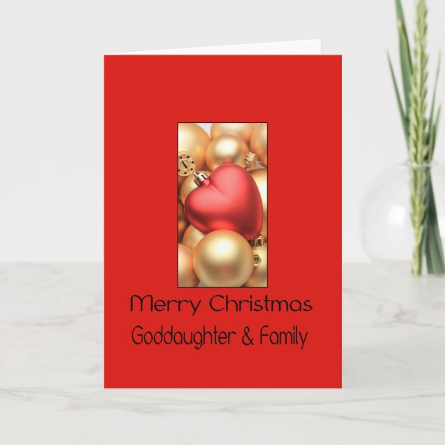 Godgirl & Family Joyeuse carte de Noël (Devant)