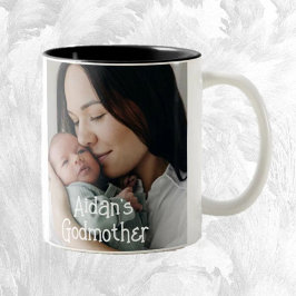 Godmatergeschenk! Süßes Foto Zweifarbige Tasse