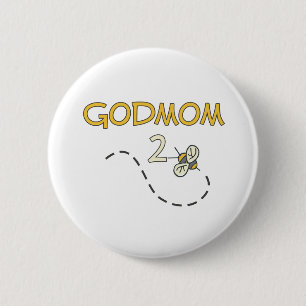 Godmom 2 Biene Button