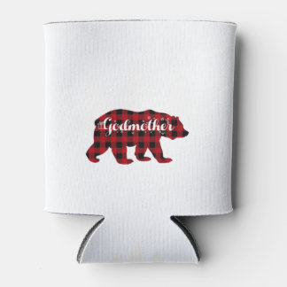 Godmother Bear Buffalo Red Plaid Matching Family Dosenkühler