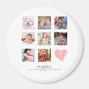 GODMOTHER FOTO COLLAGE Geschenk mit Vers bearbeite Magnet