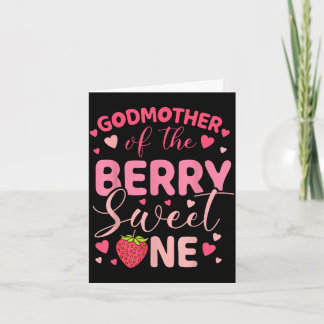 Godmother of the berry sweet one strawberry first karte