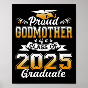 Godmutter 2025 Abschluss Proud Godmatt Cl von 20 Poster
