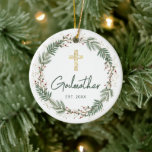 Godmutter Christmas Keramik Ornament<br><div class="desc">Weihnachts-Weihnachtsschmuck der Godmets Keramik. Matching-Elemente verfügbar.</div>