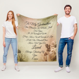 Godmutter Personalize Fleecedecke
