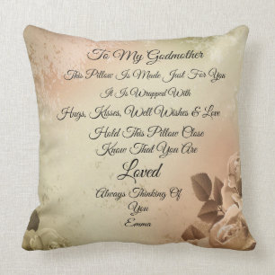 Godmutter personalize Throw Pillow Kissen