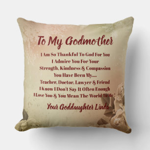 Godmutter personalize Throw Pillow Kissen