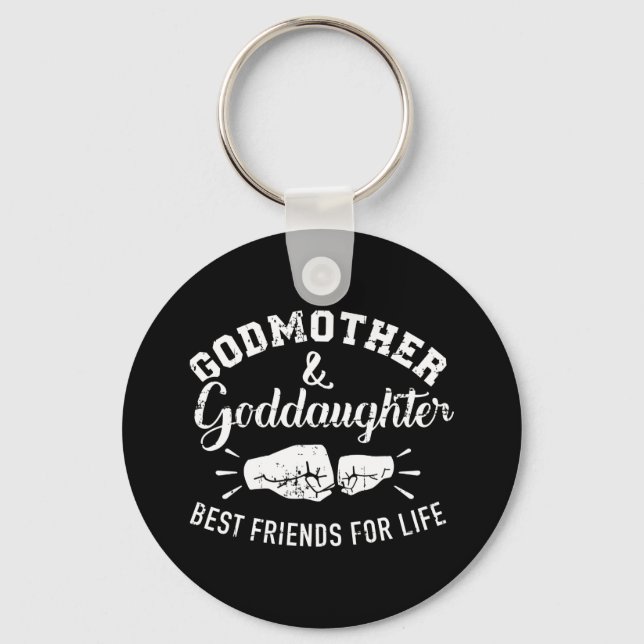 Godmutter und Godtochter Freunde fürs Leben Schlüsselanhänger (Vorderseite)
