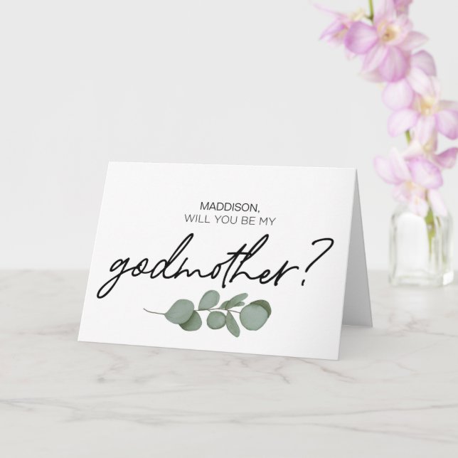 Godmütterlicher Vorschlag: Du bist meine Eltern Karte (Orchidee)