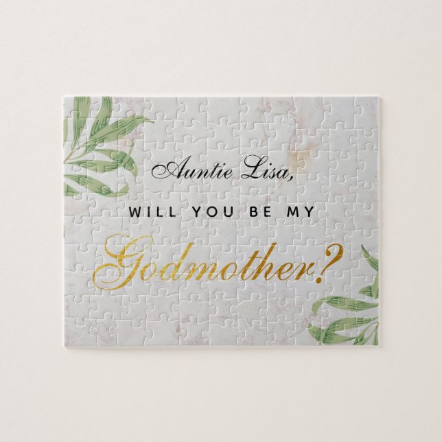 Godmuttervorschlag Foliage Imitate Gold Script Mar (Horizontal)