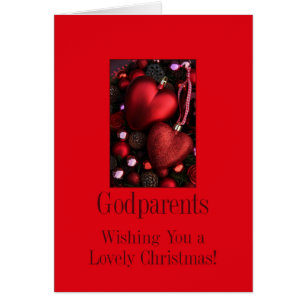 Godparents Joyeuse carte de Noël