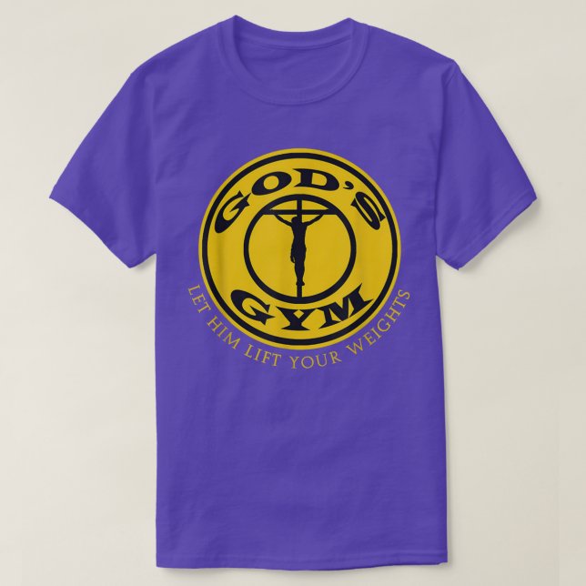 GODS GYM RELIGION T SHIRT Christ Jesus Church T-Sh (Design vorne)