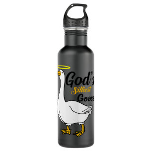 Gods Silarly Goose Bird Animal Gans Honk Memel L Edelstahlflasche
