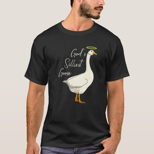 God's Silliest Goose Funny Duck Lovers Premium T-Shirt (Vorderseite)