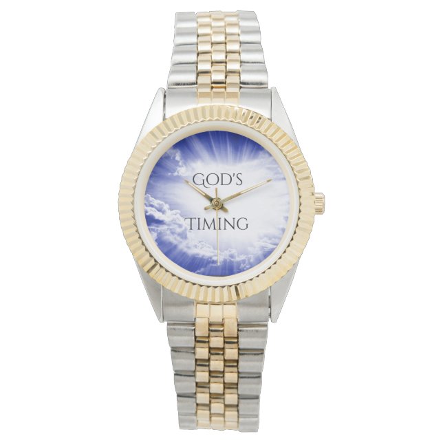 God's Timing Clouded Watch Armbanduhr (Vorderseite)
