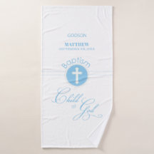 Godson Baptism Blue Child of God Personalisiert