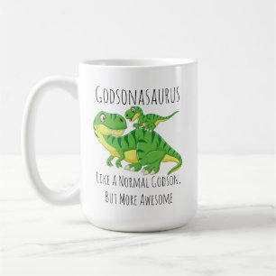 Godson Dinosaur Godsonasaurus Wie ein normaler God Kaffeetasse