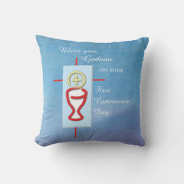 Godson, Erste Heilige Kommunion, Blau Kissen